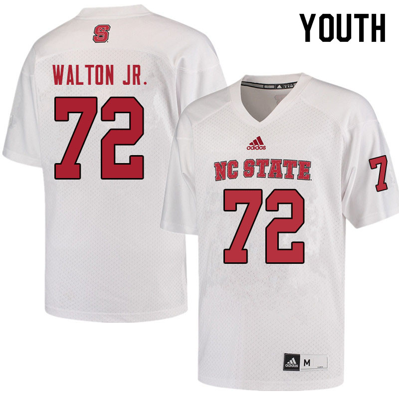 Youth #72 Philip Walton Jr. NC State Wolfpack College Football Jerseys Sale-Red - Click Image to Close